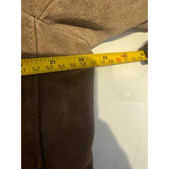 VTG Stratojac Mens Suede Shearling Lined Western Style Coat Size 42 Brown - Picture 6 of 14